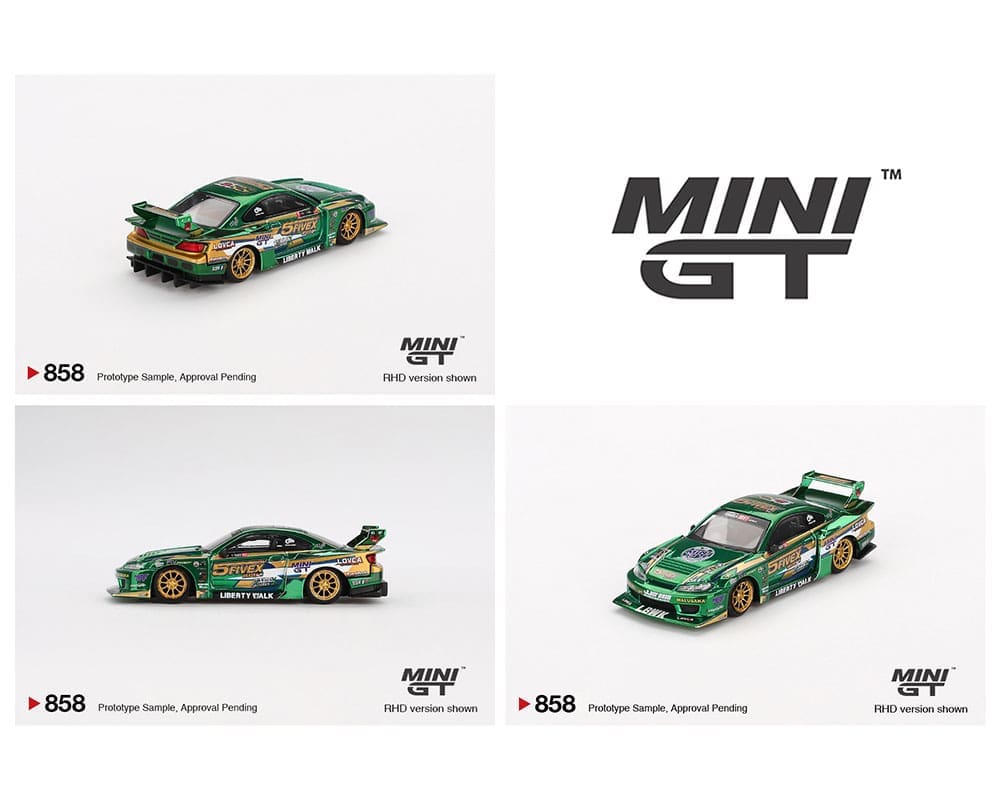 限定 LBWK Mini GT JETFIGHTER日産 S15 + ケース付き Mini GT 1:64 Nissan Silvia S15 LB-Super Silhouette LBWK 2024
