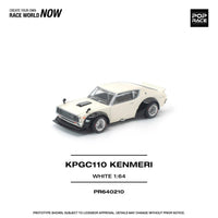 Nissan Skyline KPGC110 Kenmeri White Pop Race 1:64 scale