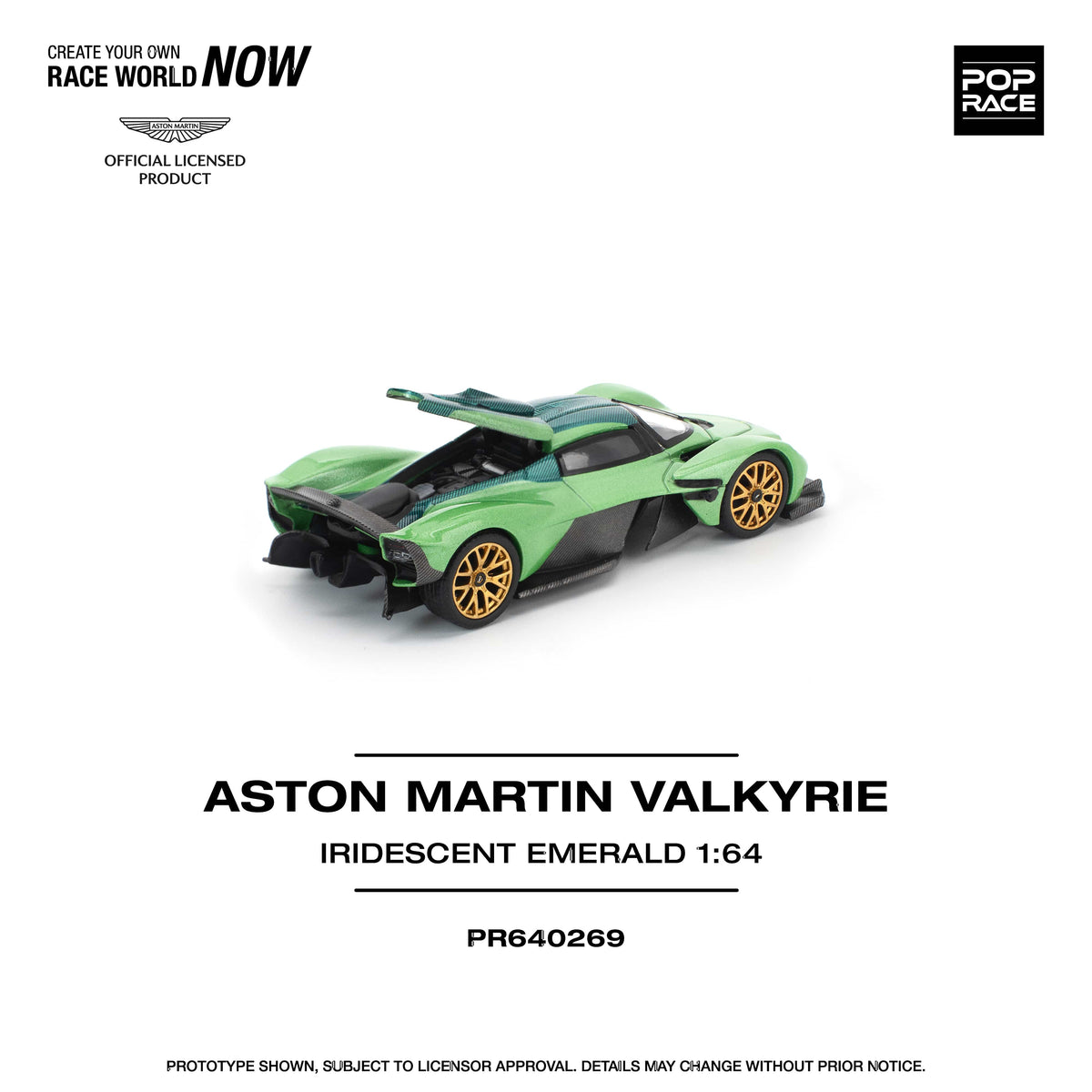 Aston Martin Valkyrie Pop Race 1/64 scale