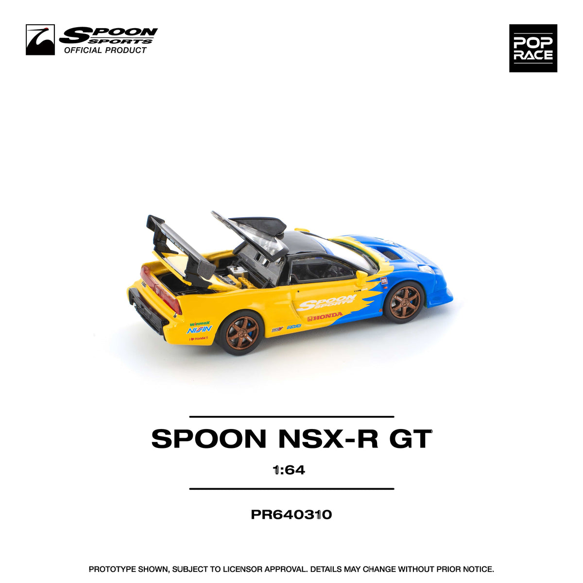 Honda NSX Spoon R GT Pop Race 1/64 scale