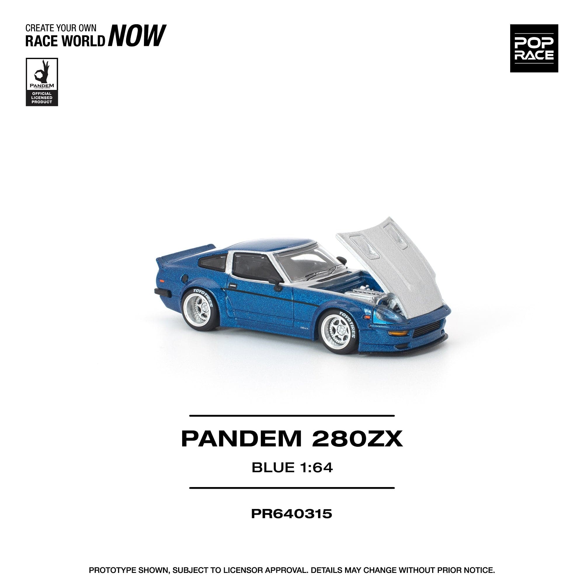 Pre-order) PANDEM 280ZX Blue Pop Race 1/64 – Hanz Driven