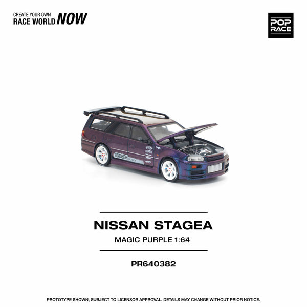 R34 Stagea Simon's Garage 62 Black Nissan Skyline Pop Race – Hanz