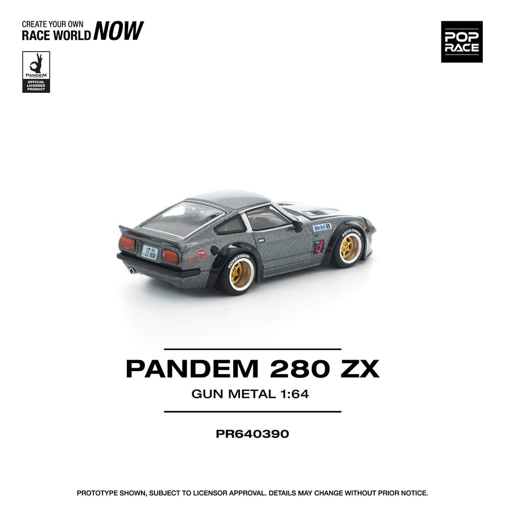 Pre-order) PANDEM x Datsun 280ZX Gun Metal PopRace 1/64 – Hanz Driven