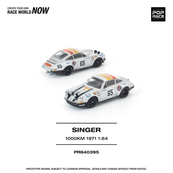 Porsche Singer 911 SPA 1000KM 1971 Pop Race 1:64 scale