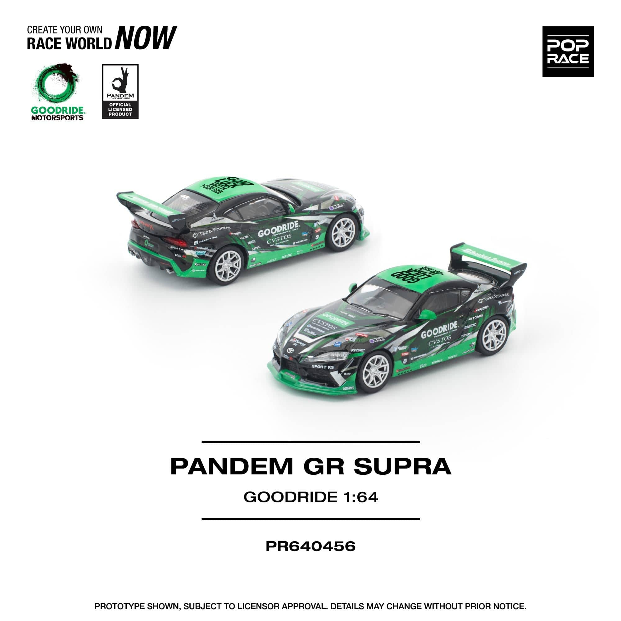 POPRACE 1/64 Pandem GR Supra TAS2025 限定 Poprace 1/64 Pandem GR Supra Tokyo Auto Salon 2025 Limited Diecast