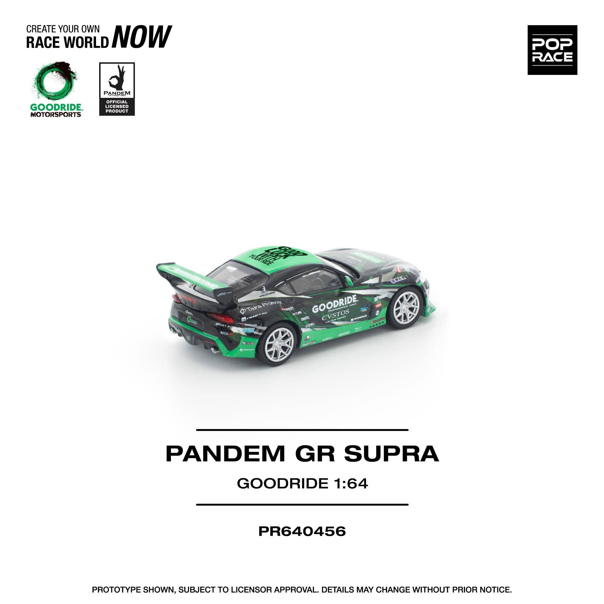 PRE-ORDER) Toyota GR Supra Goodride Pandem Pop Race 1:64 – Hanz Driven