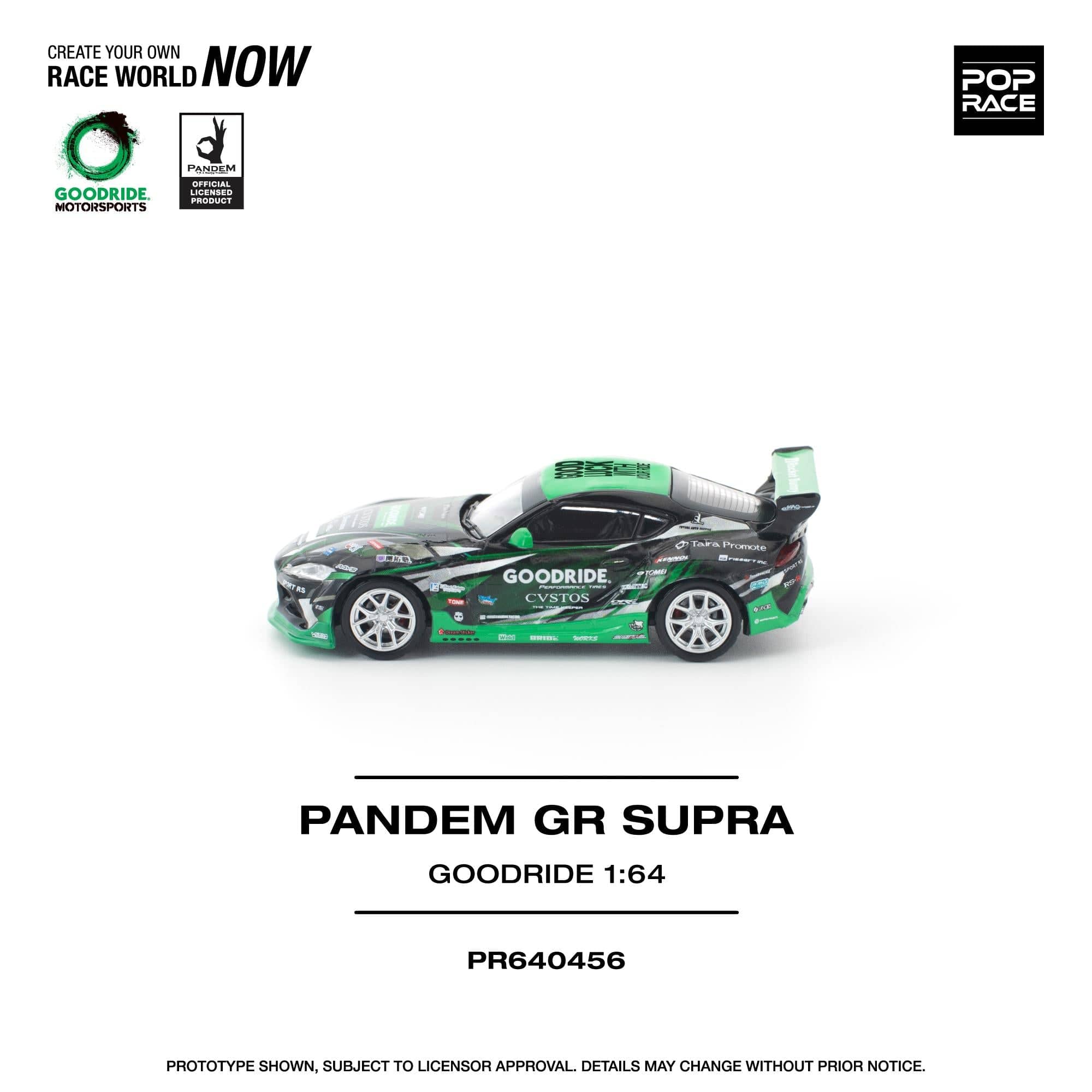 PRE-ORDER) Toyota GR Supra Goodride Pandem Pop Race 1:64 – Hanz Driven