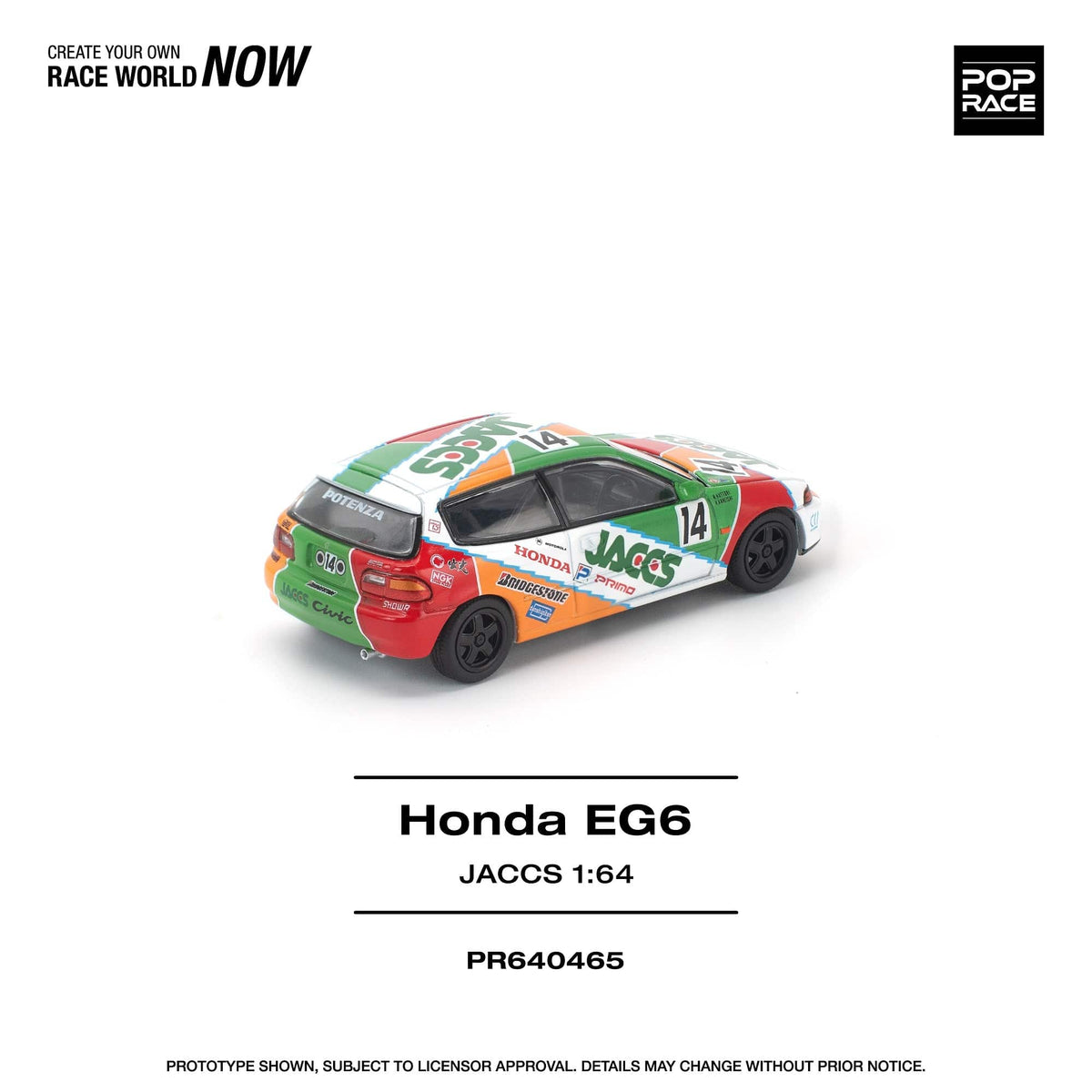  Honda Civic EG6 JACCS Pop Race 1/64