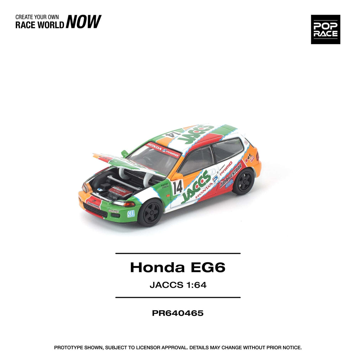  Honda Civic EG6 JACCS Pop Race 1/64