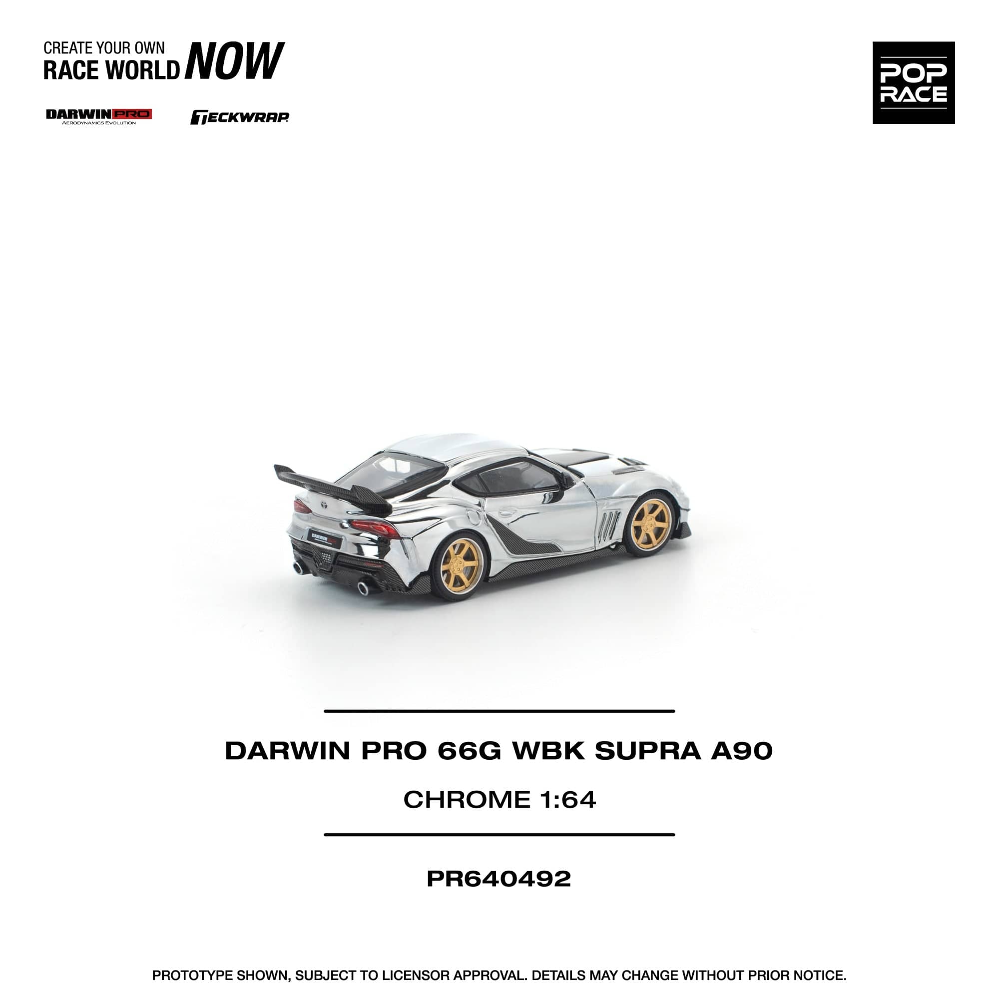 PRE-ORDER) Darwin Pro 66G WBK Toyota Supra A90 Silver Chrome Pop