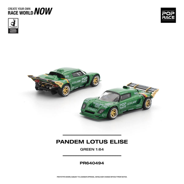 (PRE-ORDER) Lotus Pandem Elise Green Pop Race 1/64 PR640494