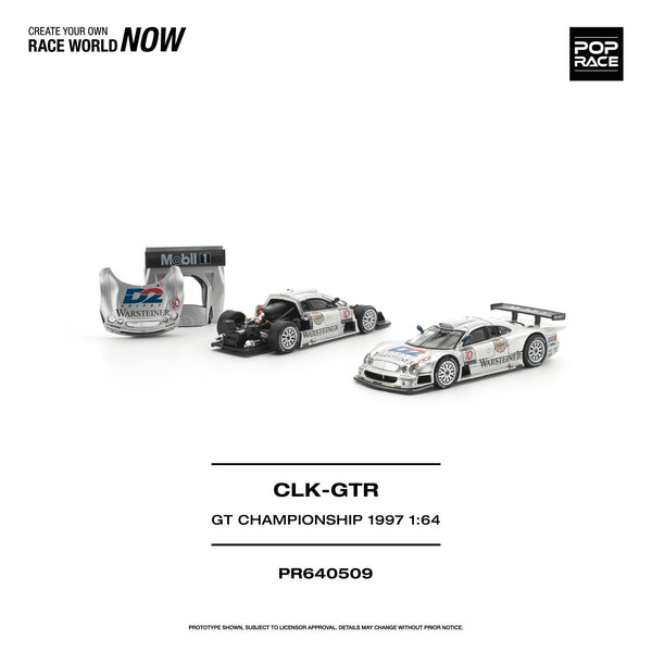 (PRE-ORDER) Mercedes-Benz AMG CLK GTR FIA GT Championship 1997 Pop Race 1/64 PR640509