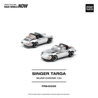 (PRE-ORDER) Porsche Singer Targa Silver Chrome Pop Race 1/64 PR640526