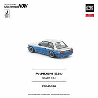 (PRE-ORDER) BMW Pandem E30 Silver Pop Race 1/64 PR640536
