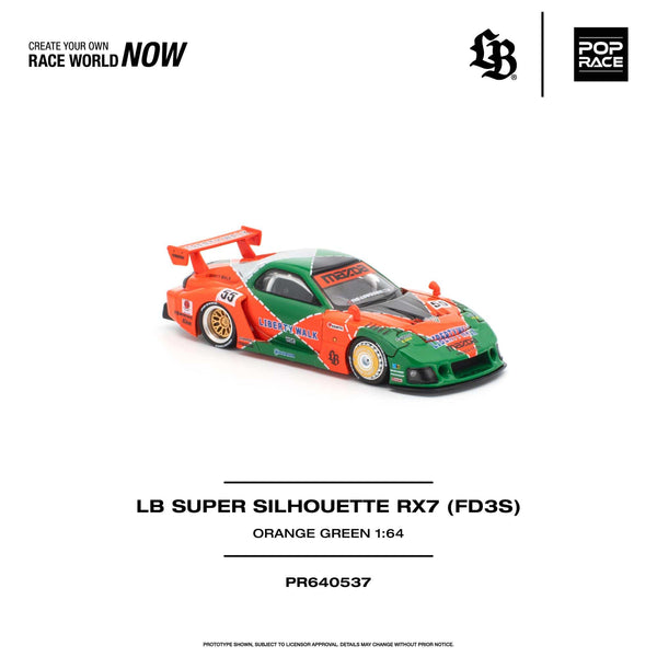 (PRE-ORDER) Mazda LB Super Silhouette RX-7 FD3S Pop Race 1/64 PR640537