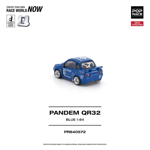 (PRE-ORDER) Nissan Pandem QR32 Blue Pop Race 1/64 PR640572