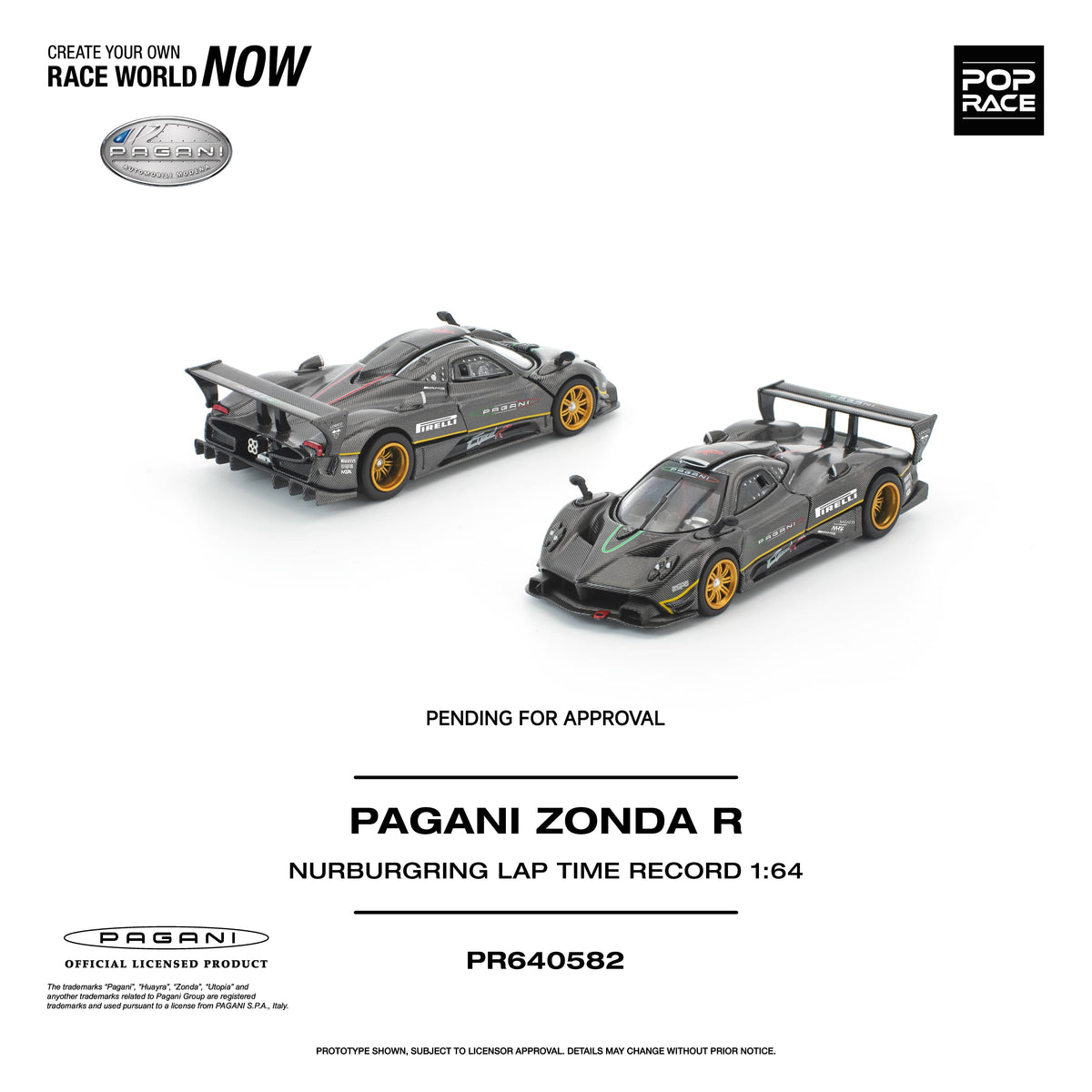 Pagani Zonda R Nurburgring Lap Time Record Pop Race 1/64
