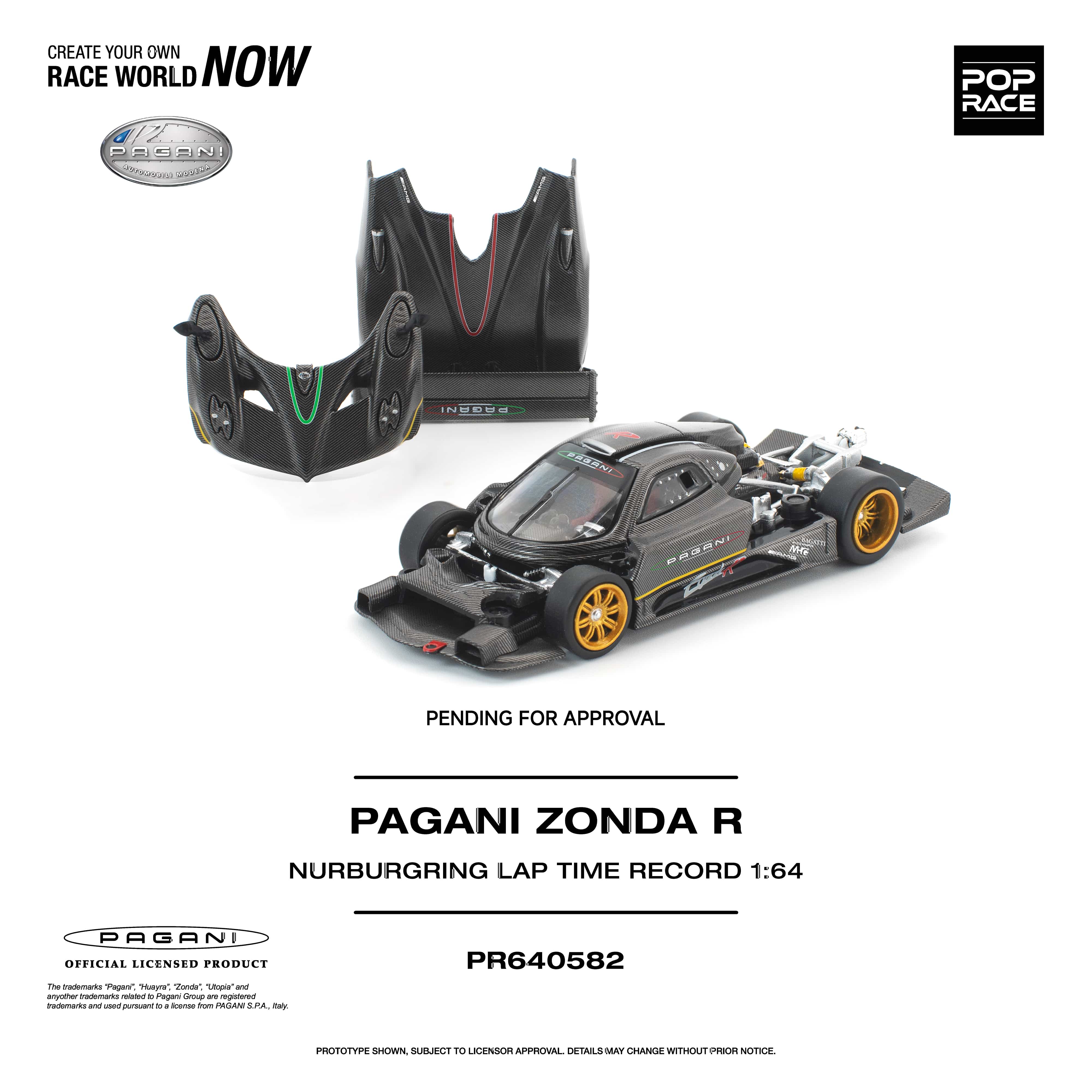 Pre-order) Pagani Zonda R Nurburgring Lap Time Record Pop Race 1