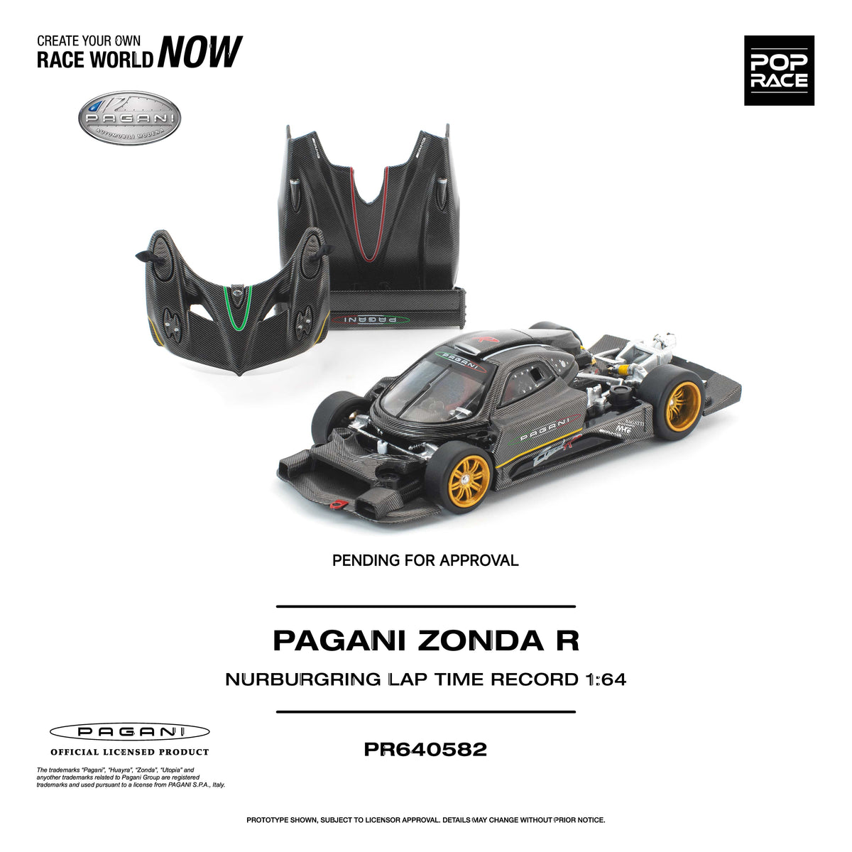 Pagani Zonda R Nurburgring Lap Time Record Pop Race 1/64