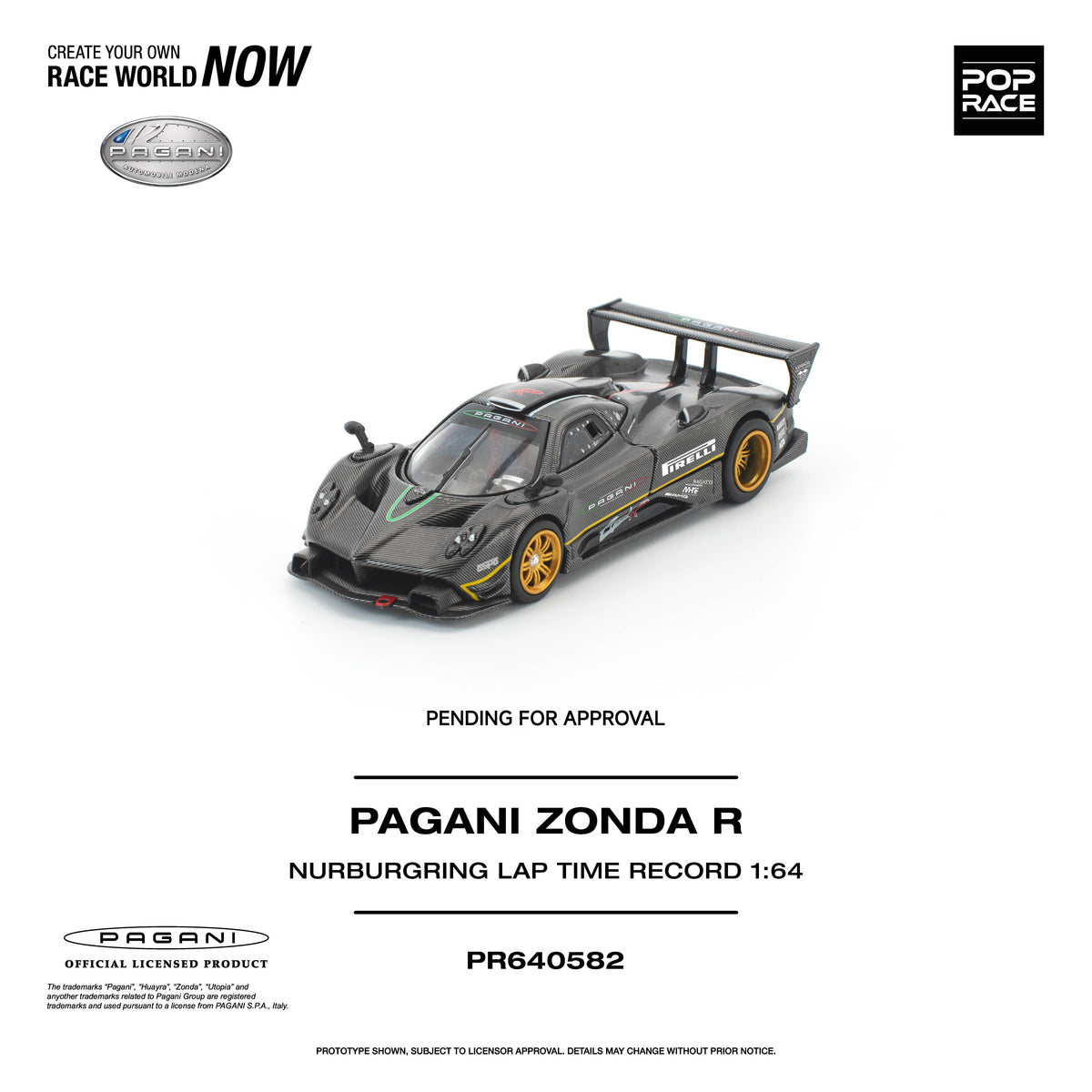 Pagani Zonda R Nurburgring Lap Time Record Pop Race 1/64