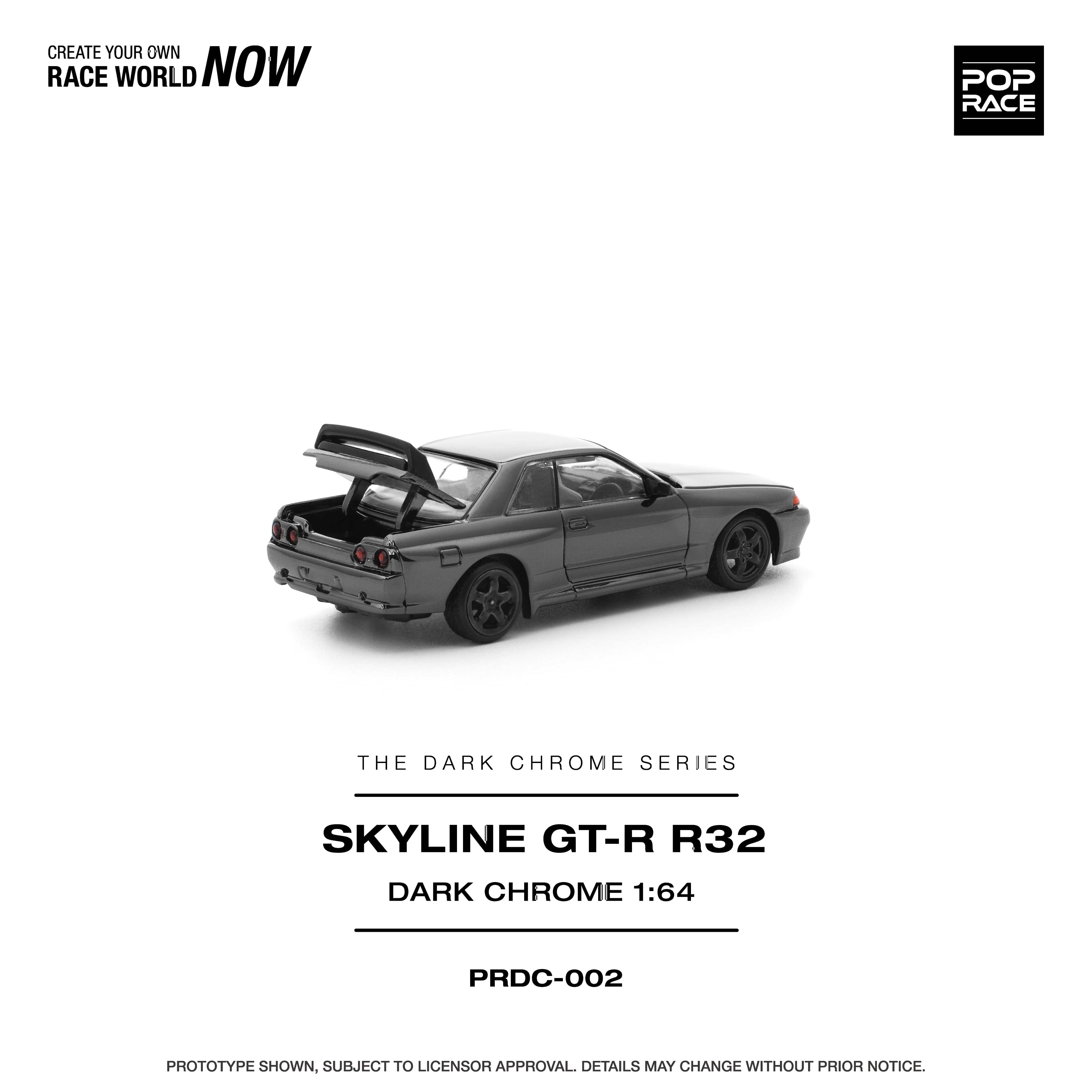 Pre-order) Nissan Skyline GTR R-32 Dark Chrome Special Edition Pop