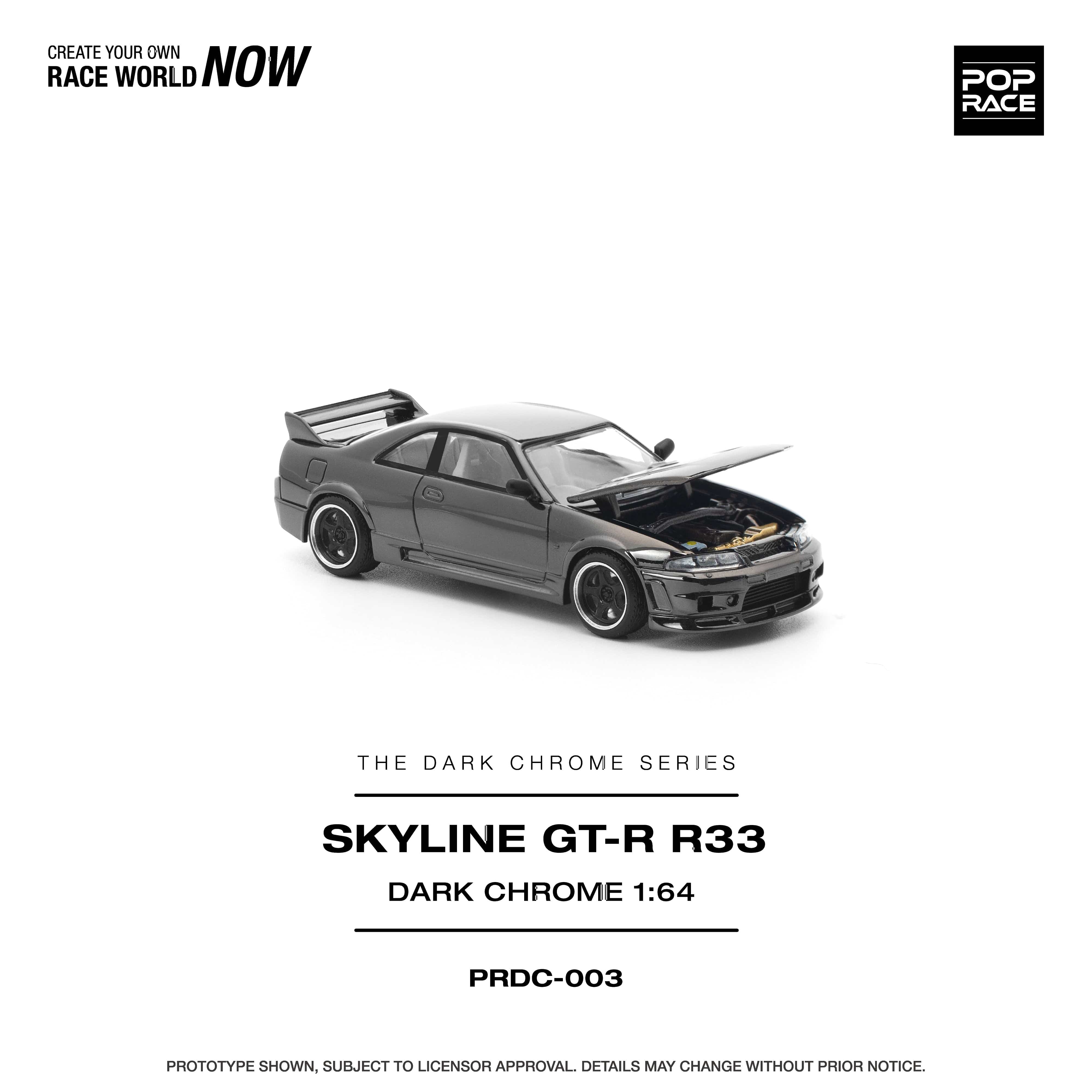 Pre-order) Nissan Skyline R-33 GT-R Dark Chrome Special Edition