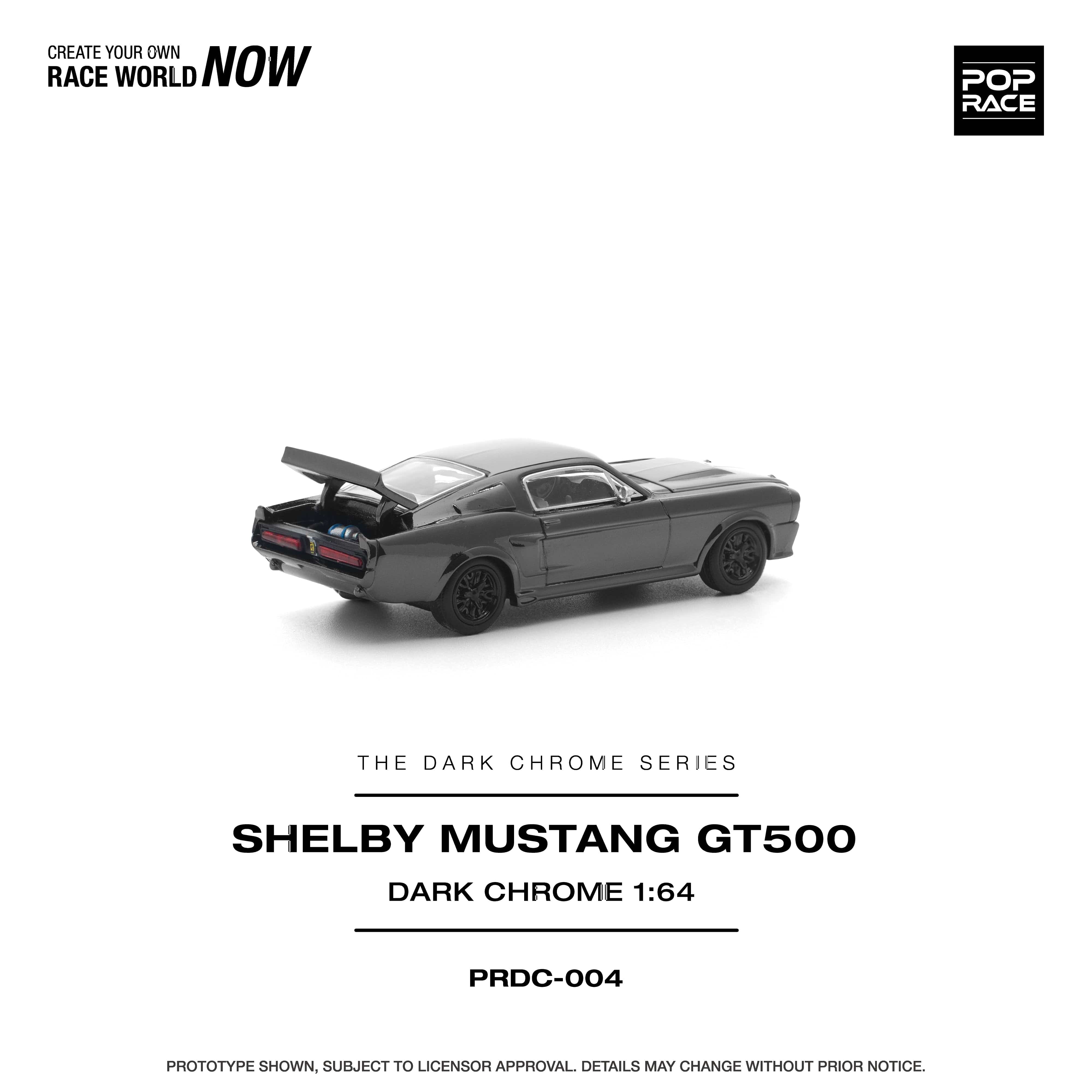 Pre-order) Ford Shelby Mustang GT500 Dark Chrome 1/64 scale Pop