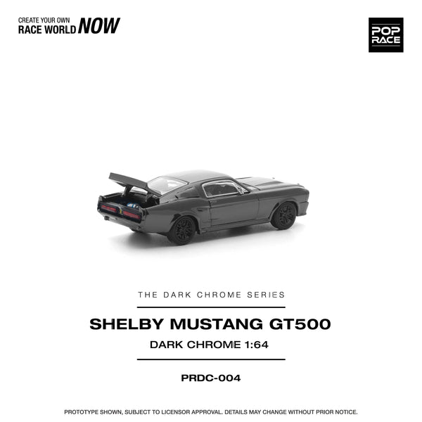 (Pre-order) Ford Shelby Mustang GT500 Dark Chrome 1/64 scale Pop Race