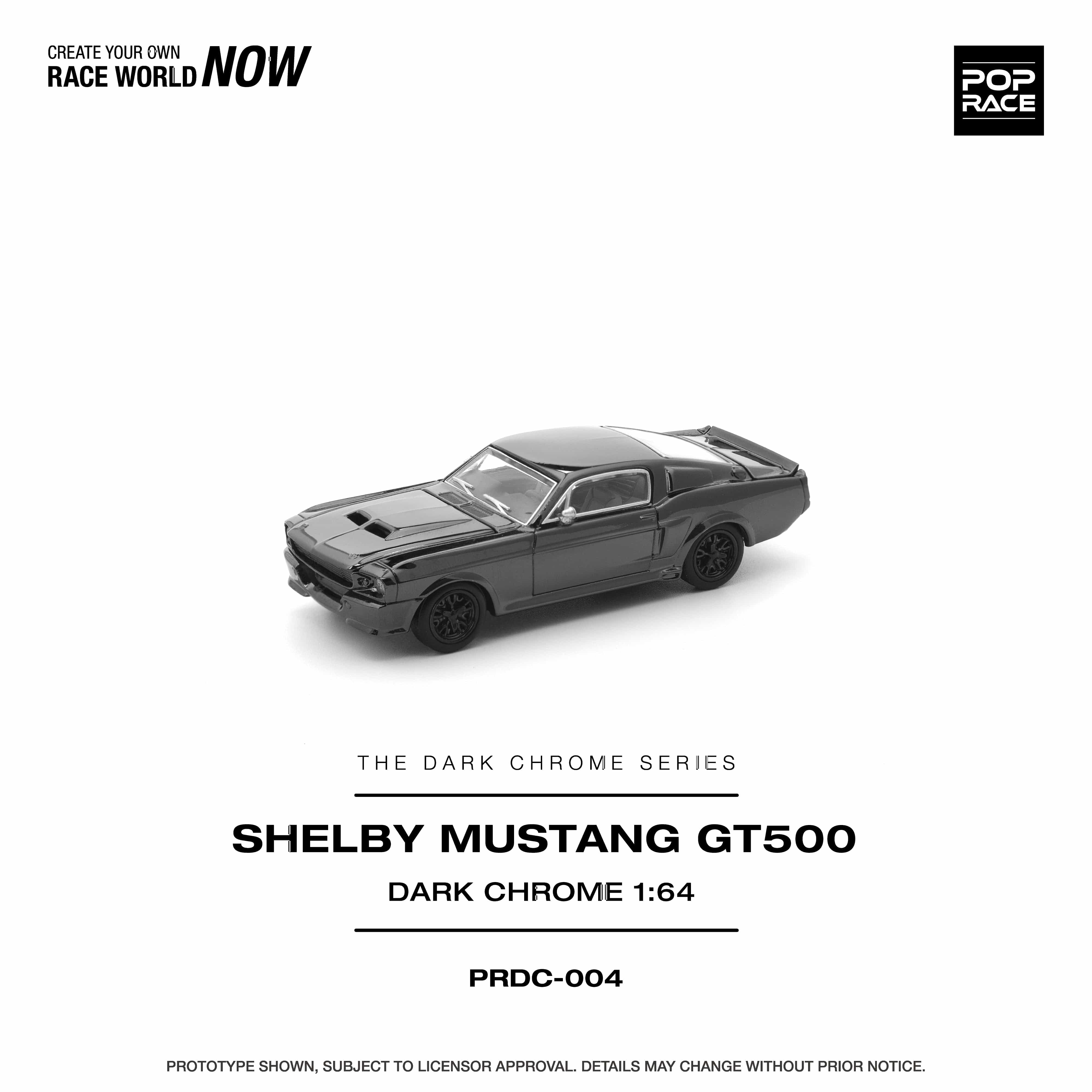 Pre-order) Ford Shelby Mustang GT500 Dark Chrome 1/64 scale Pop