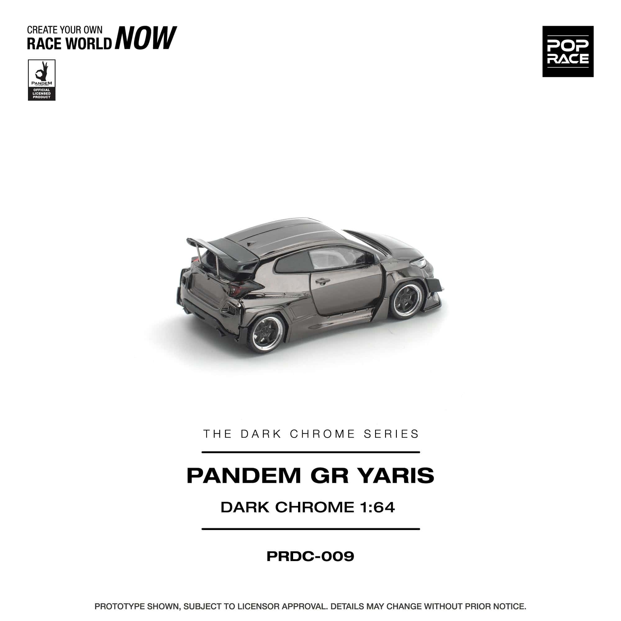 Hotwheels GT-R PANDEM×10 GR YARIS ×10 Pre-Order) Toyota GR Yaris Pandem Dark Chrome Pop Race 1/64 – Hanz