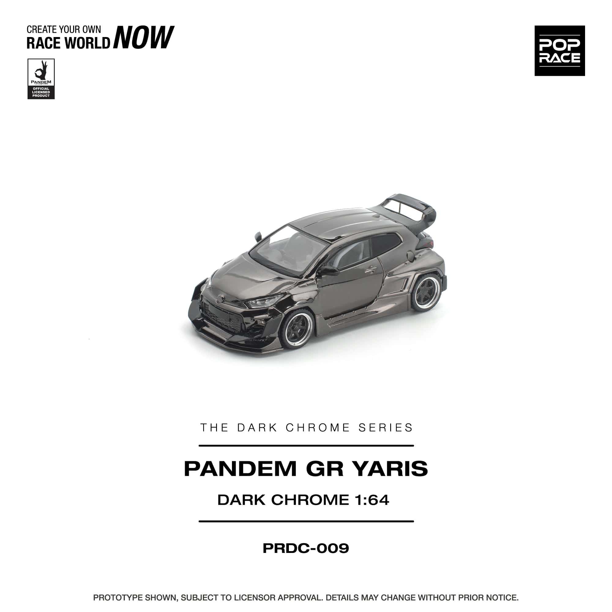 Pre-Order) Toyota GR Yaris Pandem Dark Chrome Pop Race 1/64 – Hanz
