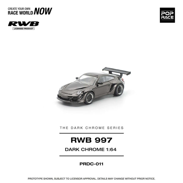 Porsche 911 997 RWB Dark Chrome Pop Race 1/64