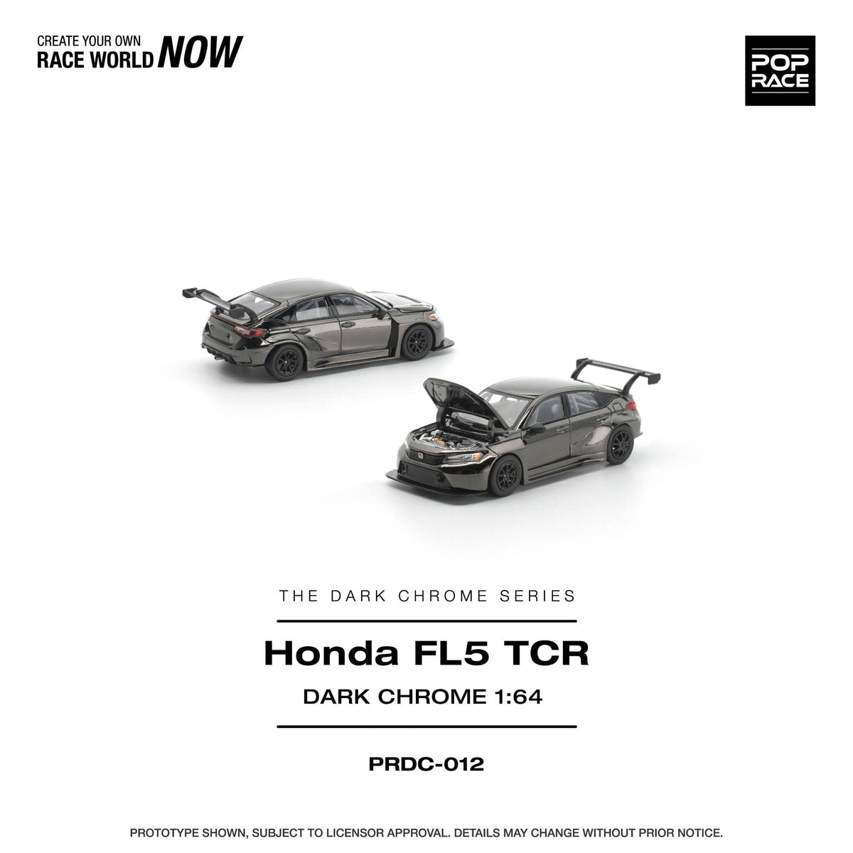 Honda Civic FL5 Dark Chrome Pop Race 1/64