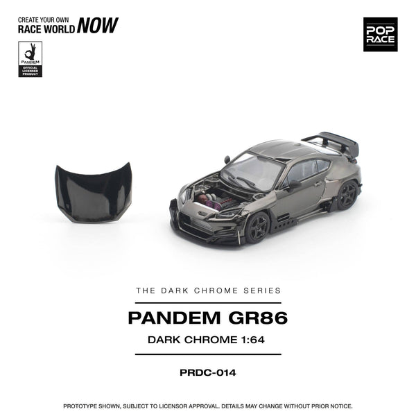 (PRE-ORDER) Toyota Pandem GR86 Dark Chrome Pop Race 1/64 PRDC014