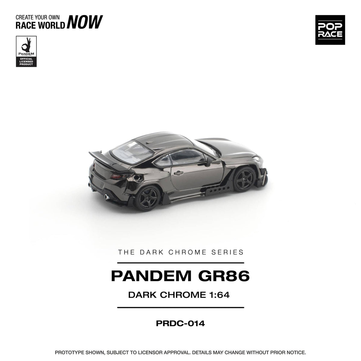 (PRE-ORDER) Toyota Pandem GR86 Dark Chrome Pop Race 1/64 PRDC014