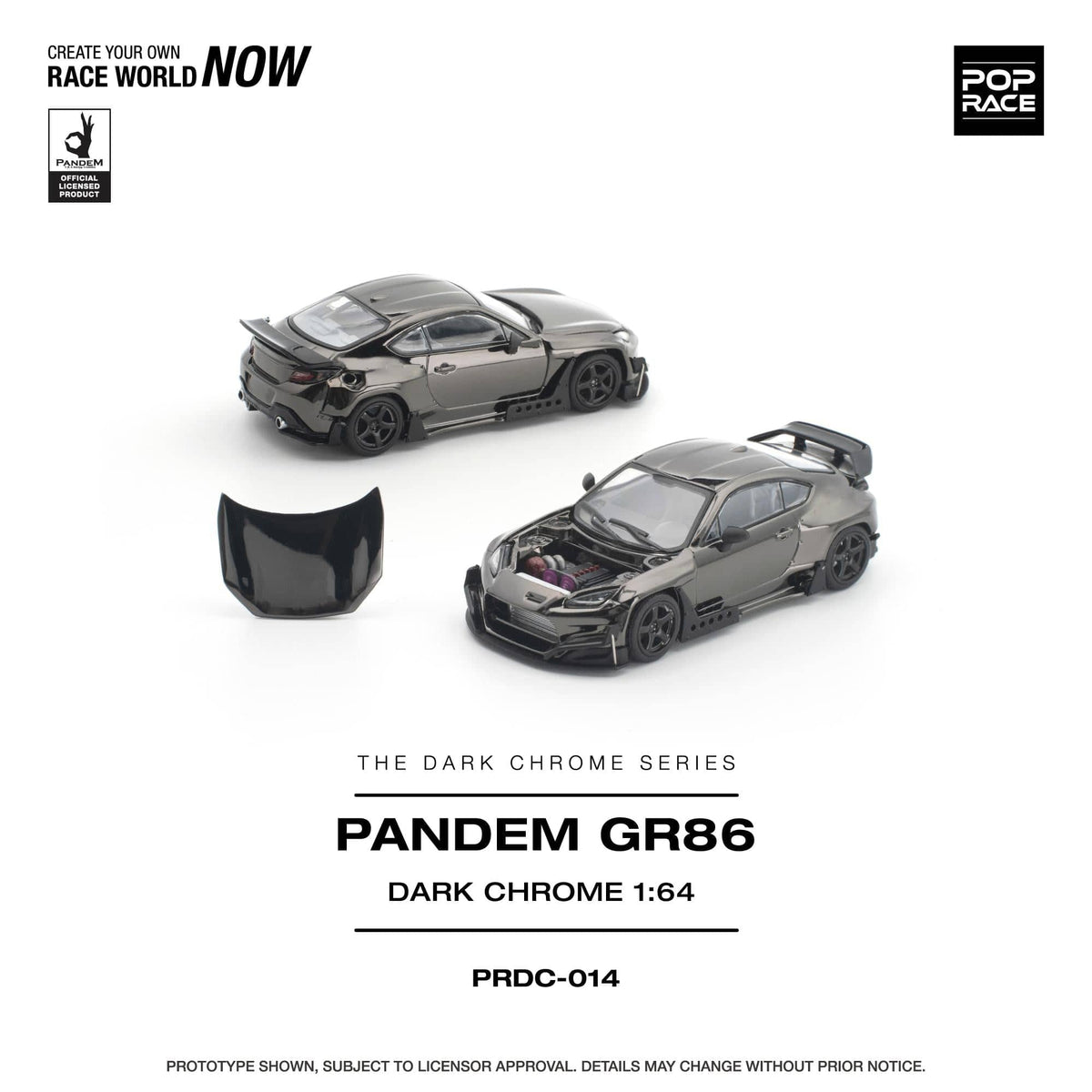 (PRE-ORDER) Toyota Pandem GR86 Dark Chrome Pop Race 1/64 PRDC014
