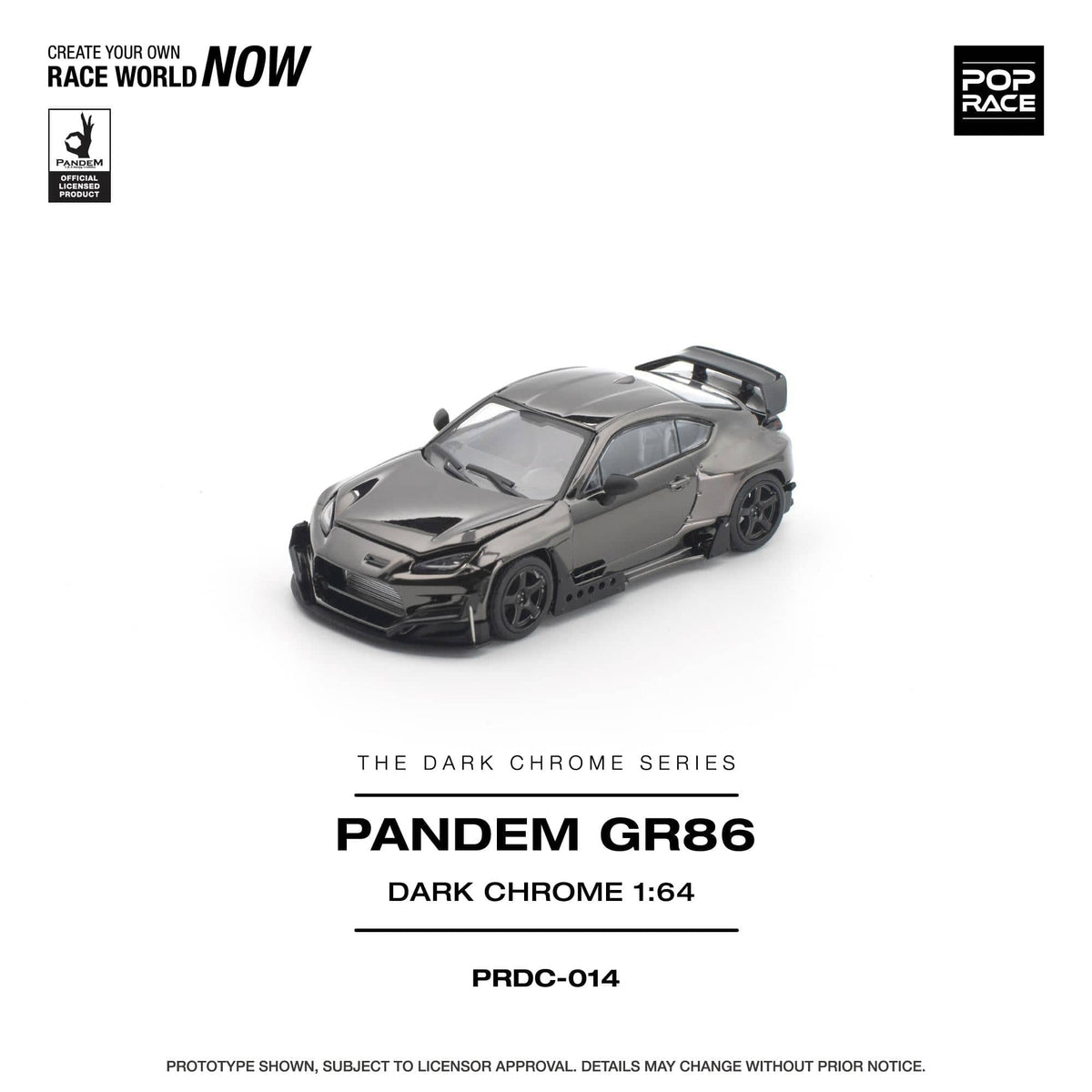 (PRE-ORDER) Toyota Pandem GR86 Dark Chrome Pop Race 1/64 PRDC014