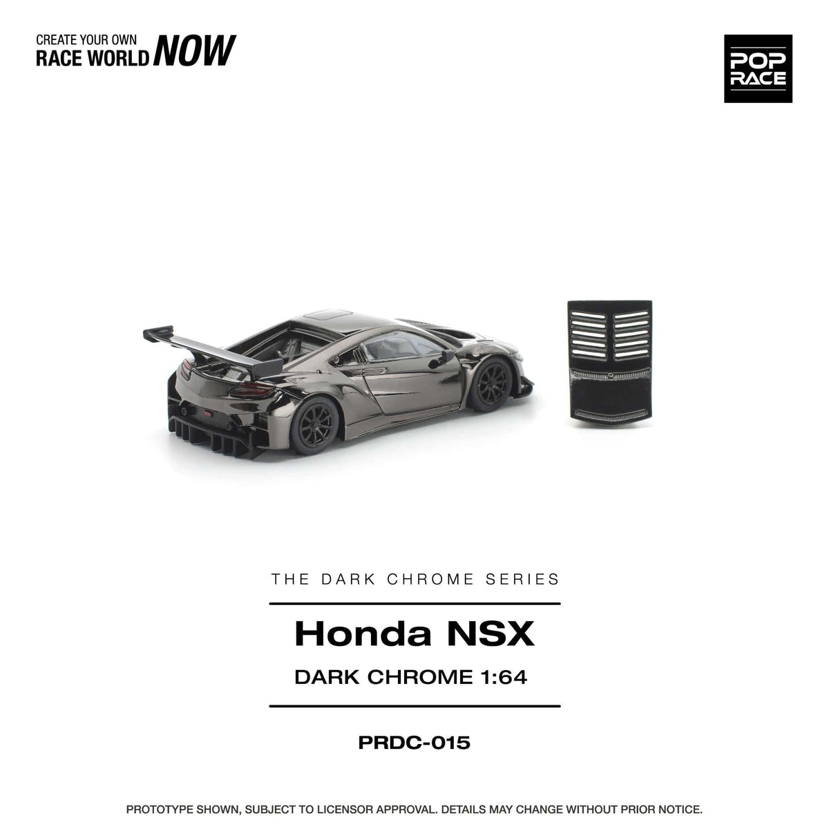 (PRE-ORDER) Honda NSX GT3 EVO22 Dark Chrome Pop Race 1/64 PRDC015