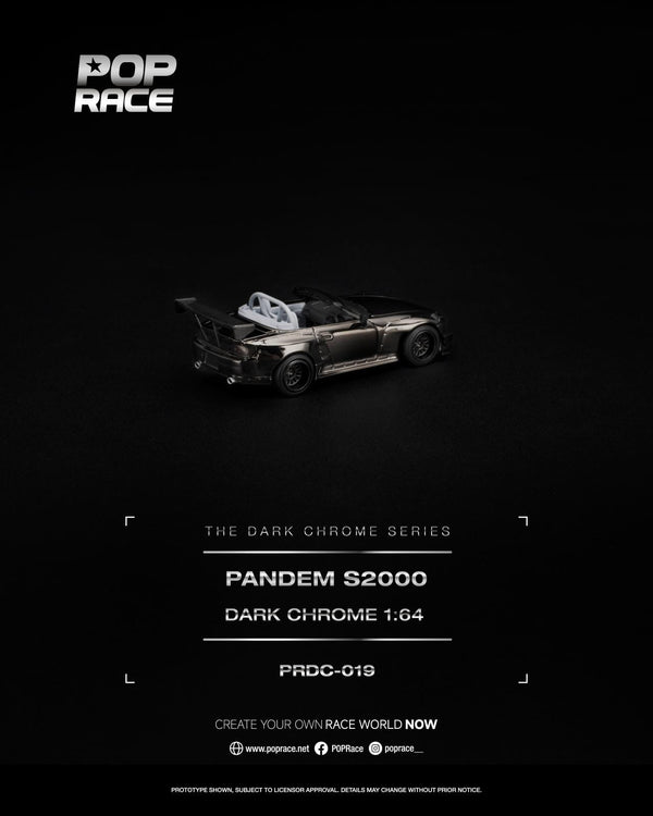 (PRE-ORDER) Honda Pandem S2000 Dark Chrome Pop Race 1/64 PRDC019