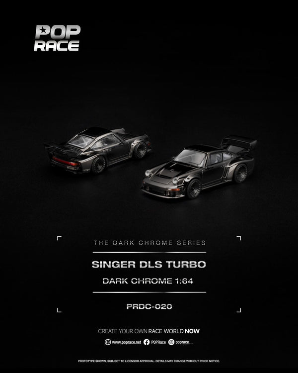 (PRE-ORDER) Porsche Singer DLS Turbo Dark Chrome Pop Race 1/64 PRDC020
