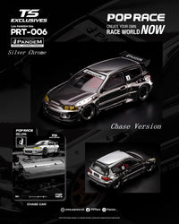 Honda Civic EG6 Pandem Silver Chrome Pop Race Special Edition 1/64 chase