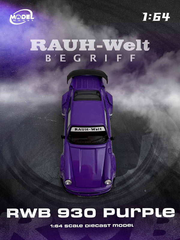 Porsche 911 930 RWB Purple ModelModel 1/64 MM64-RWB930-003