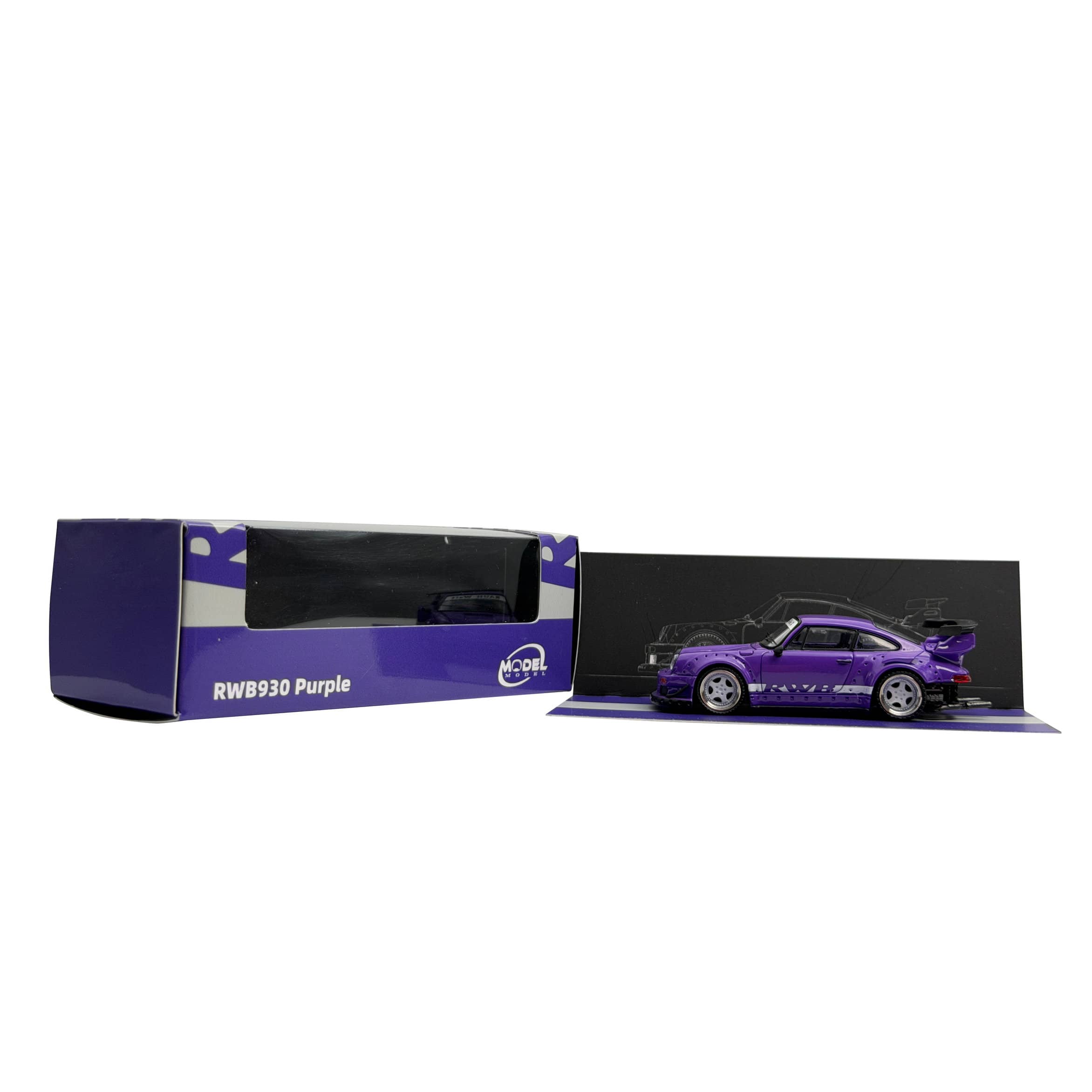 Porsche 911 930 RWB Purple ModelModel 1/64 – Hanz Driven