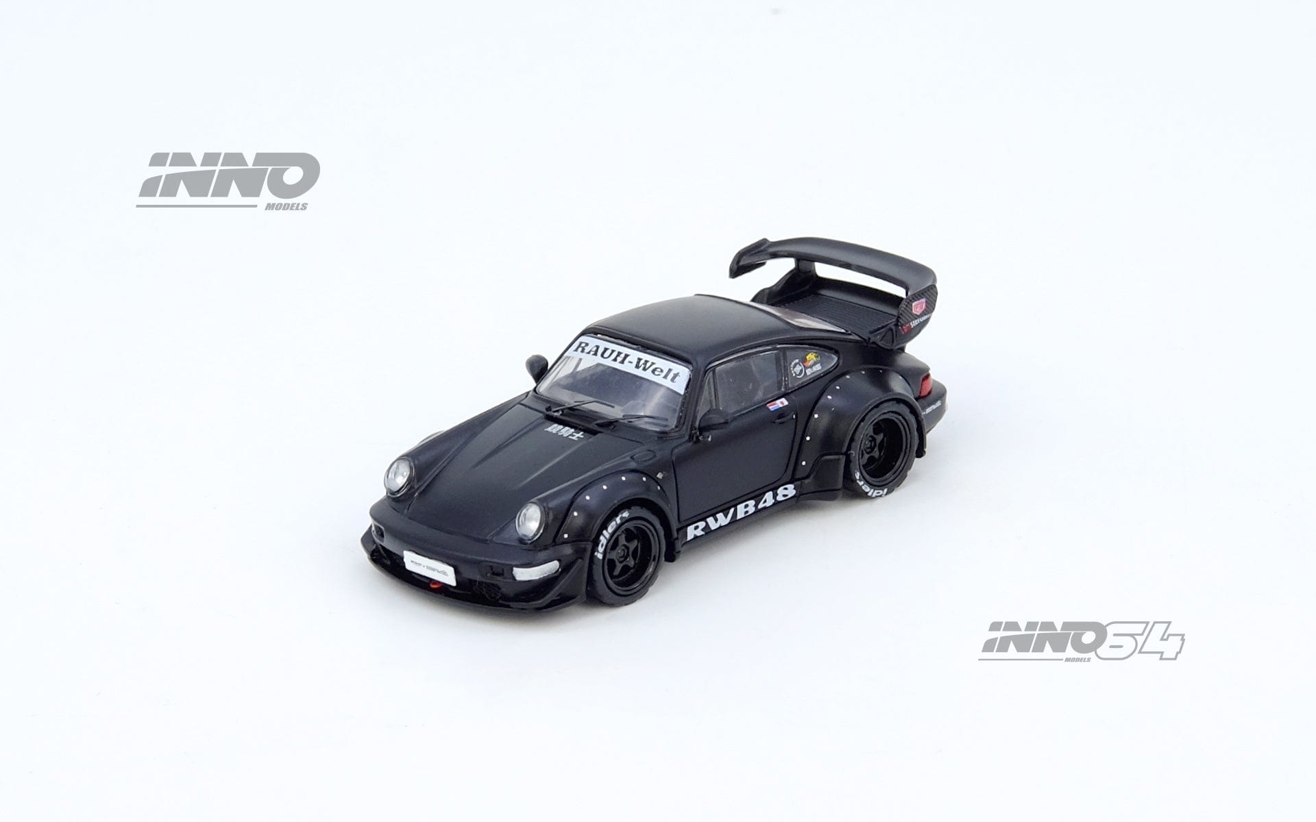 pre-order) Porsche RWB 964 Matte Black Inno64 1/64 scale – Hanz Driven