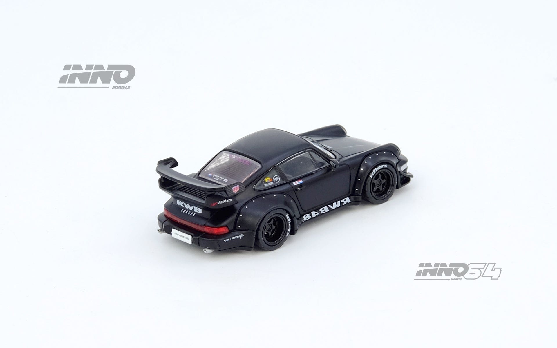 Porsche RWB 964 Matte Black Inno64 1/64 scale – Hanz Driven