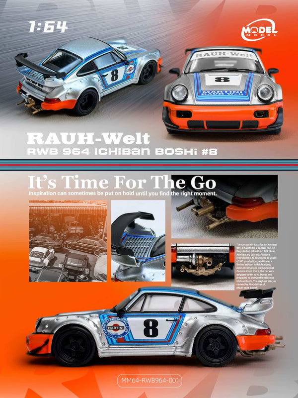 MODELMODEL 1/64 RWB 964 Ichiban Boshi #8 Orange