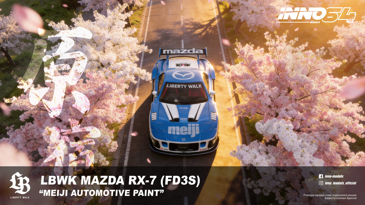 Mazda RX7 FD3S LB Super Silhouette Meiji Inno64 1/64 scale