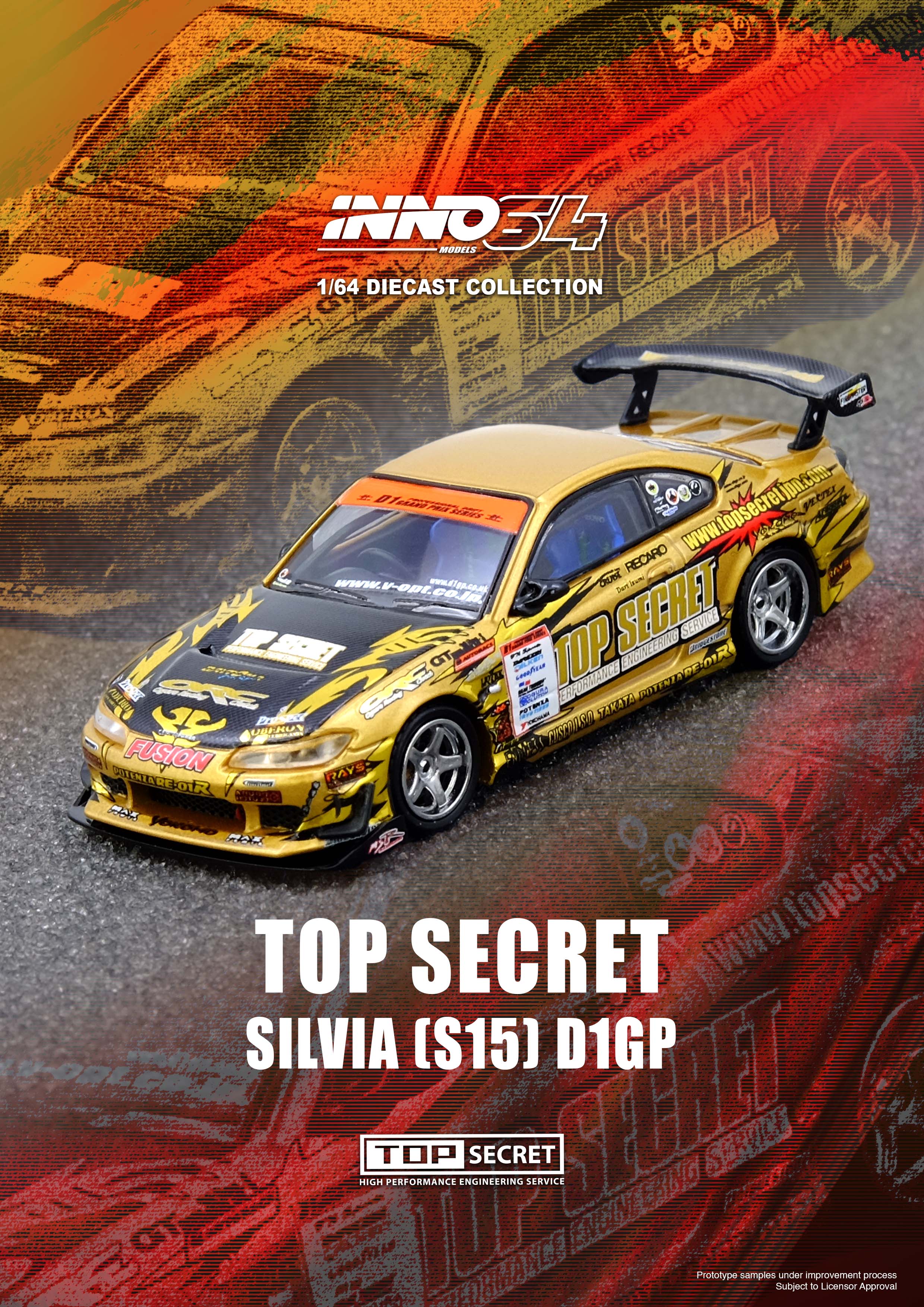 pre-order) Nissan Silvia S15 Gold D1 Grand Prix Series Champion
