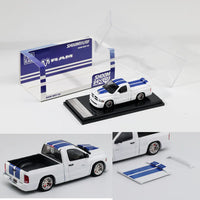 Dodge RAM SRT-10 2003 LHD White with Blue Stripes Shoom64 GCD 1/64