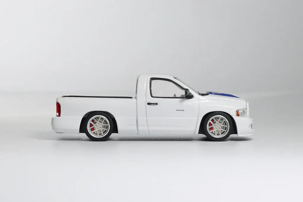 Dodge RAM SRT-10 2003 LHD White with Blue Stripes Shoom64 GCD 1/64